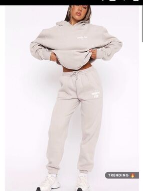 White Fox Moon Sweatpants